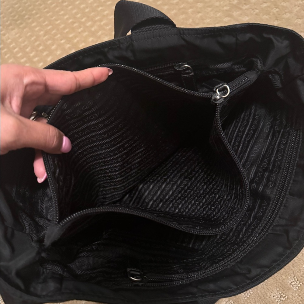 Prada Black Nylon Tote Bag - Picture 5 of 7